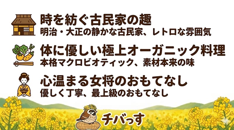 千葉県佐倉市「茶琴神明」の特徴をまとめた画像