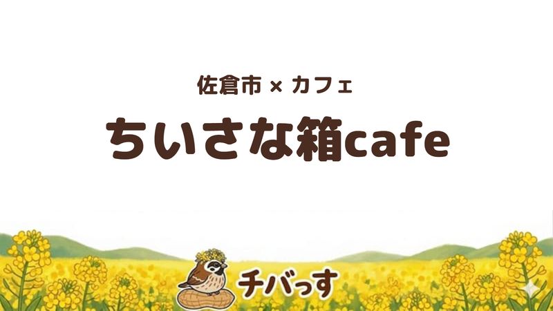 佐倉市城内町のカフェ「ちいさな箱cafe」の口コミ・評判記事のアイキャッチ。宝石箱のようなワンプレートランチが名物です。