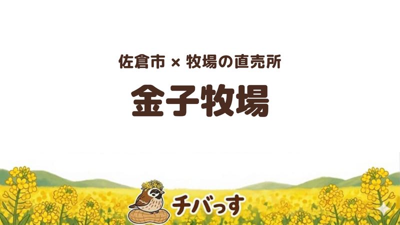 佐倉市山崎の牧場直売所「金子牧場」の口コミ・評判記事のアイキャッチ。牛舎の向かいで買える濃厚なソフトクリーム
